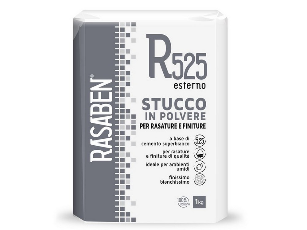 Rasaben STUCCO IN POLVERE PER ESTERNI R525 kg. 1