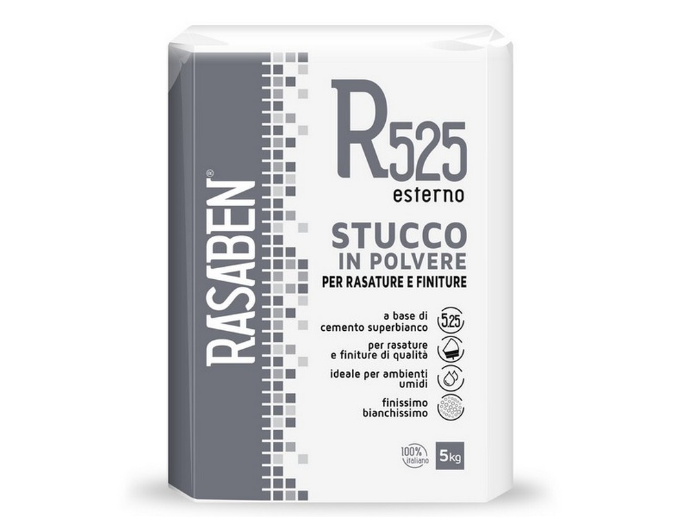 Rasaben STUCCO IN POLVERE PER ESTERNI R525 kg. 5