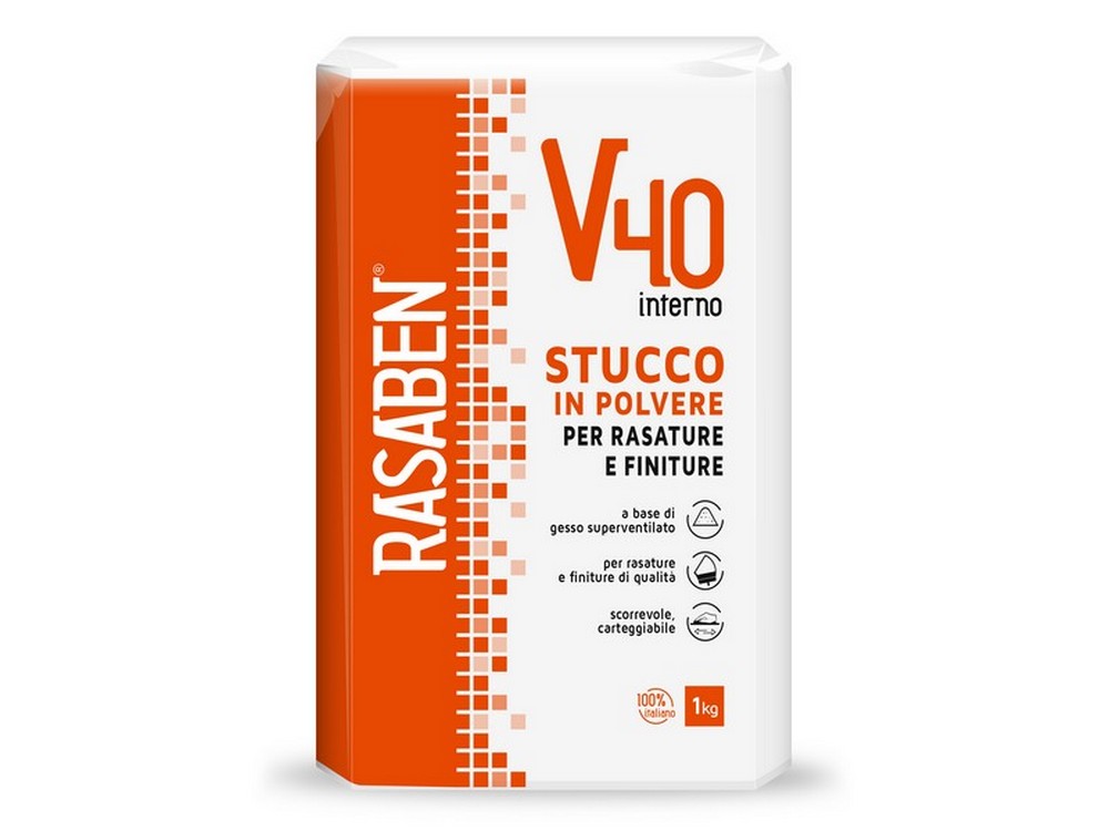 Rasaben STUCCO IN POLVERE PER INTERNI  V40 kg. 1