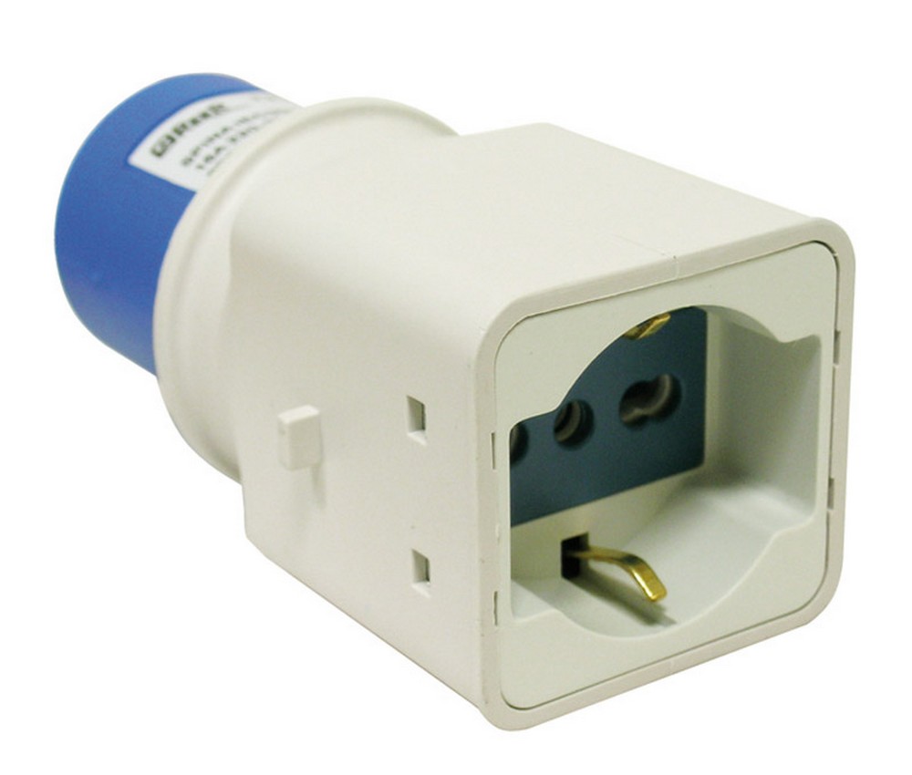Reer ADATTATORE INDUSTRIALE CEE spina industriale/schuko 2P+T