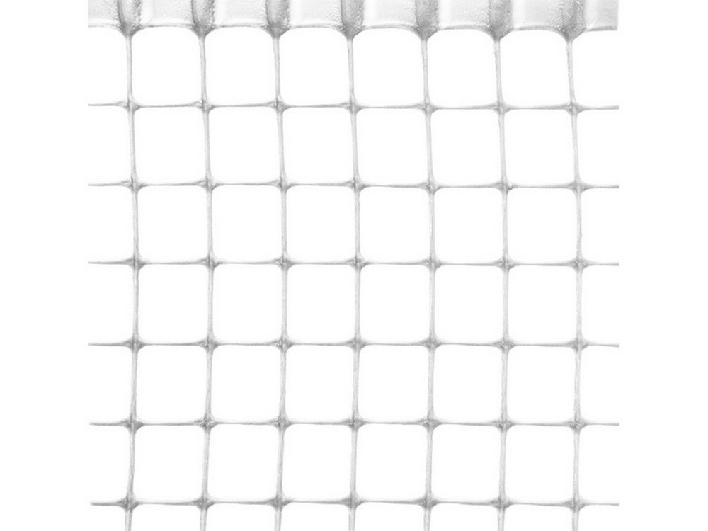 RETE IN PLASTICA QUADRANET X BALCONI maglia  mm.10x10 rotolo mt.50 H. cm. 100 - Bianco