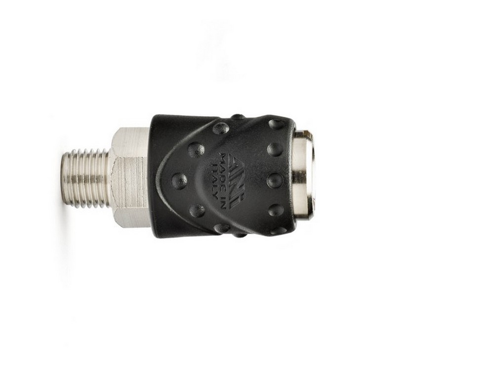 RUBINETTO RAPIDO A SFERA UNIVERSALE FILETTATO 3/8 M (BL)