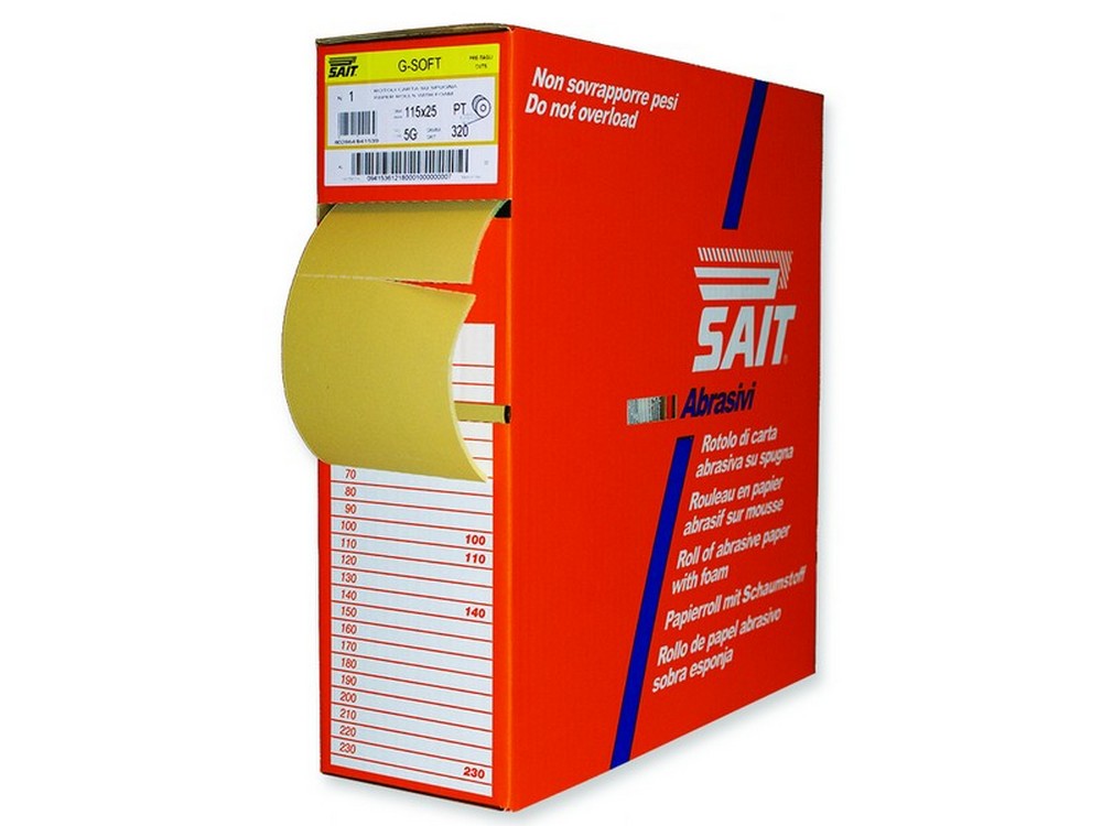 Sait CARTA ABRASIVA RI-SAITAC-SOF 5G mm. 115x25 mt.  grana 400