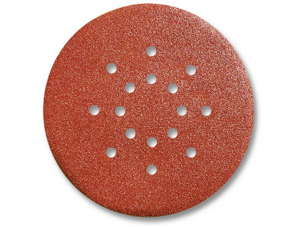 Sait DISCO ABRASIVO AUTOAGGRAPPANTE PER LEVIGATRICI MURO Ø mm. 225 - 16 fori grana  80
