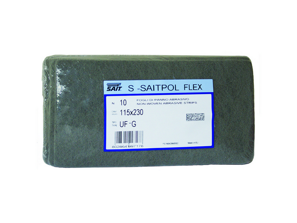 Sait FOGLIO ABRASIVO SCOTCHBRITE SAITPOL FLEX mm. 115x230. tipo UF