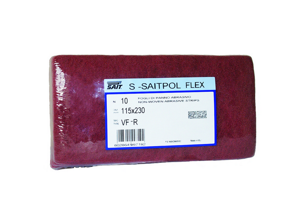 Sait FOGLIO ABRASIVO SCOTCHBRITE SAITPOL FLEX mm. 115x230. tipo VF