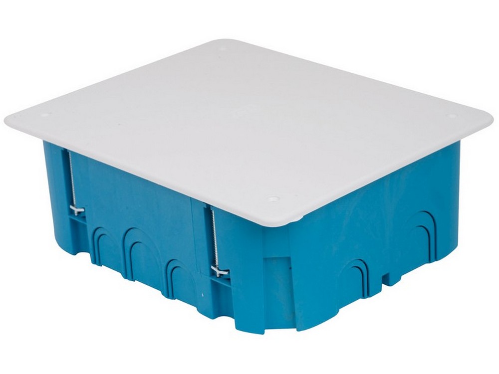 SCATOLA DI DERIVAZIONE DA INCASSO PER CARTONGESSO CON COPERCHIO IP40 mm.105x105x50 h