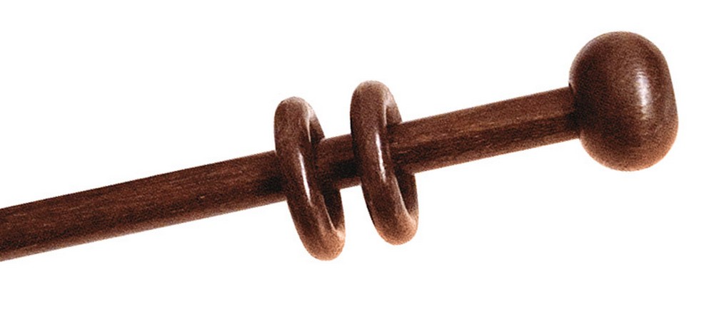 SCORRITENDA A STRAPPO IN LEGNO Ø mm. 11 col. Bianco cm. 120