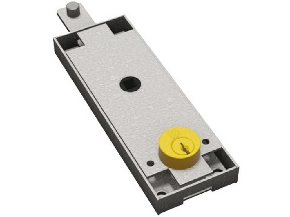 Securemme SERRATURA CENTRALE PER BASCULANTE CON CILINDRO TONDO 1 MANDATA 3 CHIAVI Art. 2290