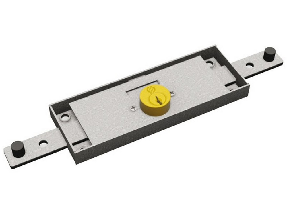 Securemme SERRATURA CENTRALE PER SERRANDA CON CILINDRO TONDO 2 MANDATE 2 CHIAVI Art. 2260