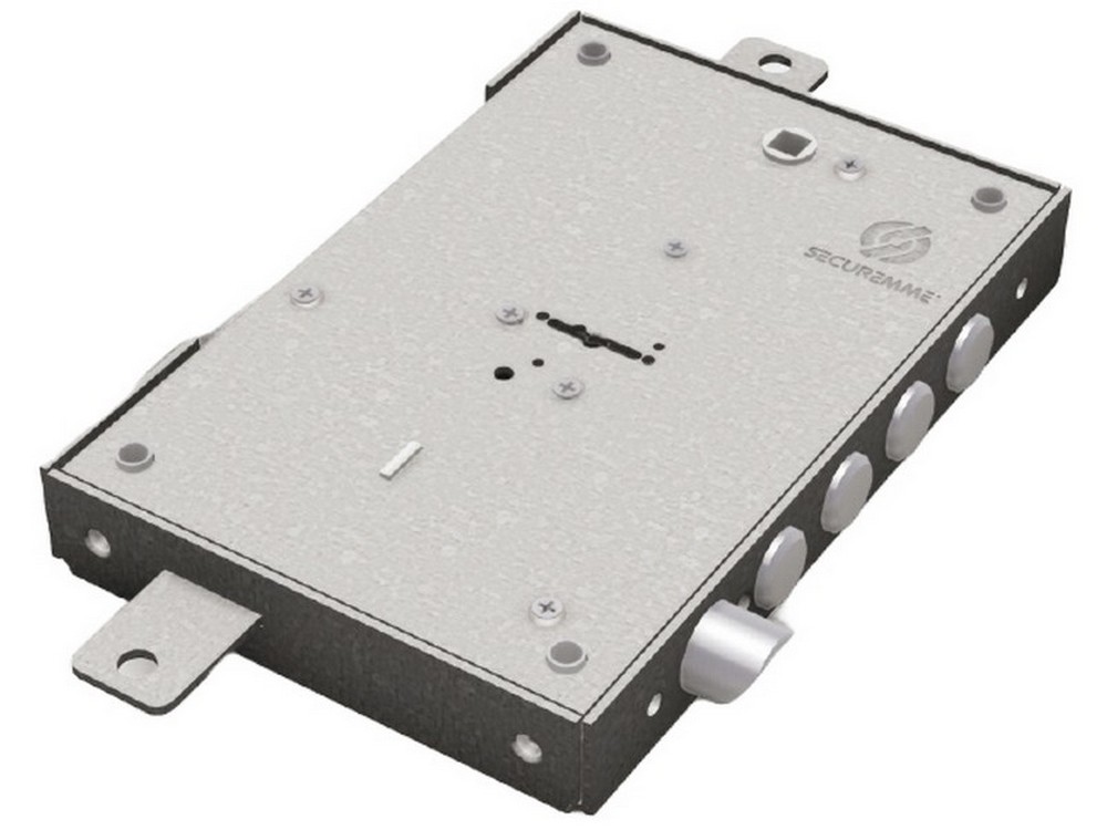 Securemme SERRATURA TRIPLICE PER PORTE BLINDATE DX+SX  3 CHIAVI DM interasse mm.37 Art. 2401