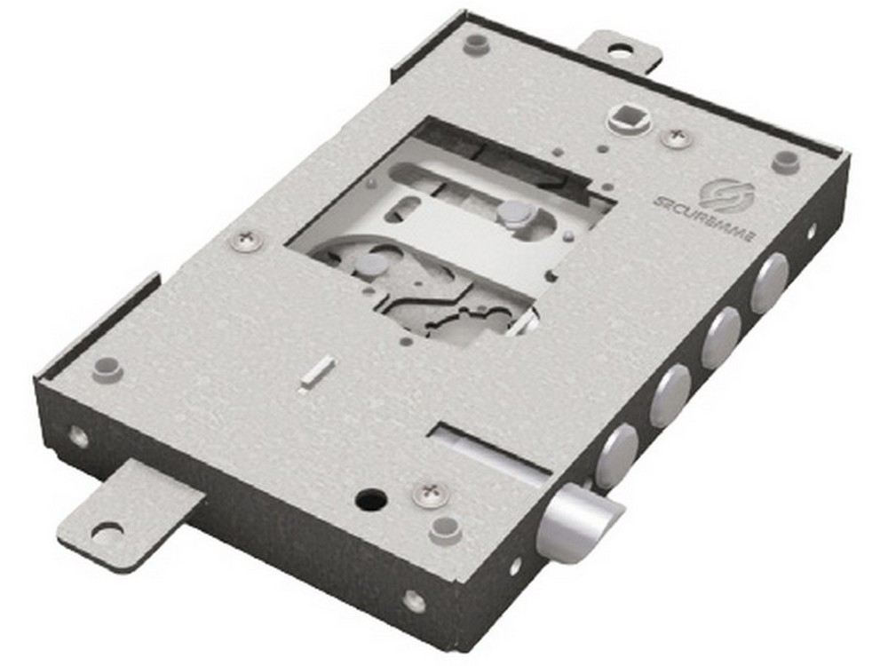 Securemme SERRATURA TRIPLICE PER PORTE BLINDATE SX S/CUORE INTERCAMBIABILE interasse mm.28 Art. 2500