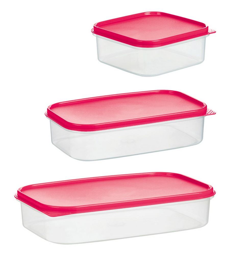 SET 3 CONTENITORI FREEZER RETTANGOLARI