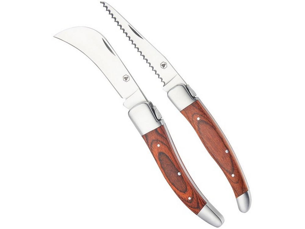 SET COLTELLINI DA GIARDINO PIEGHEVOLI 2 PZ. con custodia