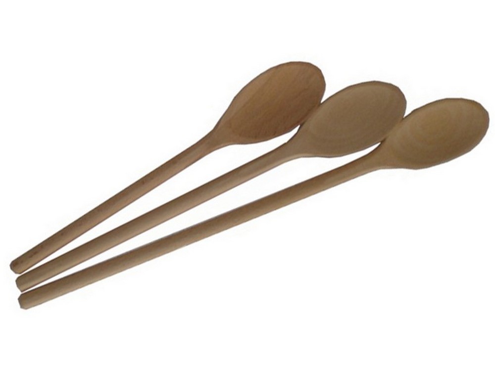 SET CUCCHIAI IN LEGNO 3 PEZZI cm. 25-30-35