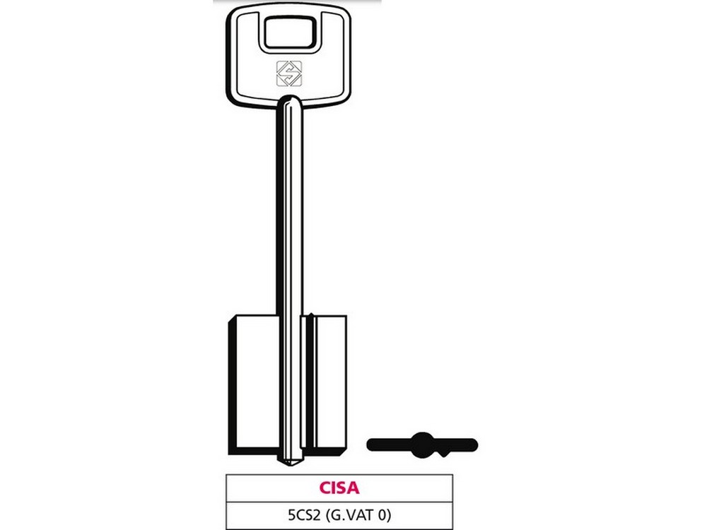 Silca CHIAVE A DOPPIA MAPPA 5CS2 (G. VAT 0) CISA