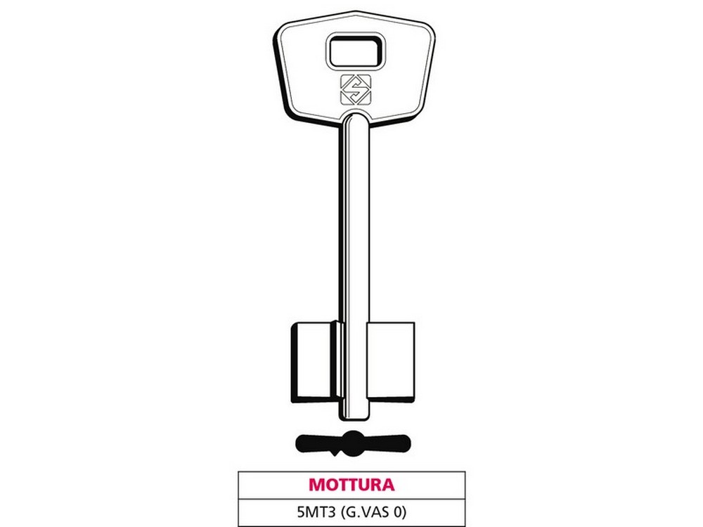Silca CHIAVE A DOPPIA MAPPA 5MT3 (G. VAS 0) MOTTURA