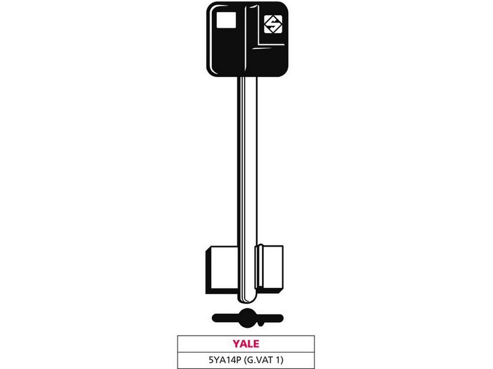 Silca CHIAVE A DOPPIA MAPPA 5YA14P (G. VAT 1) YALE