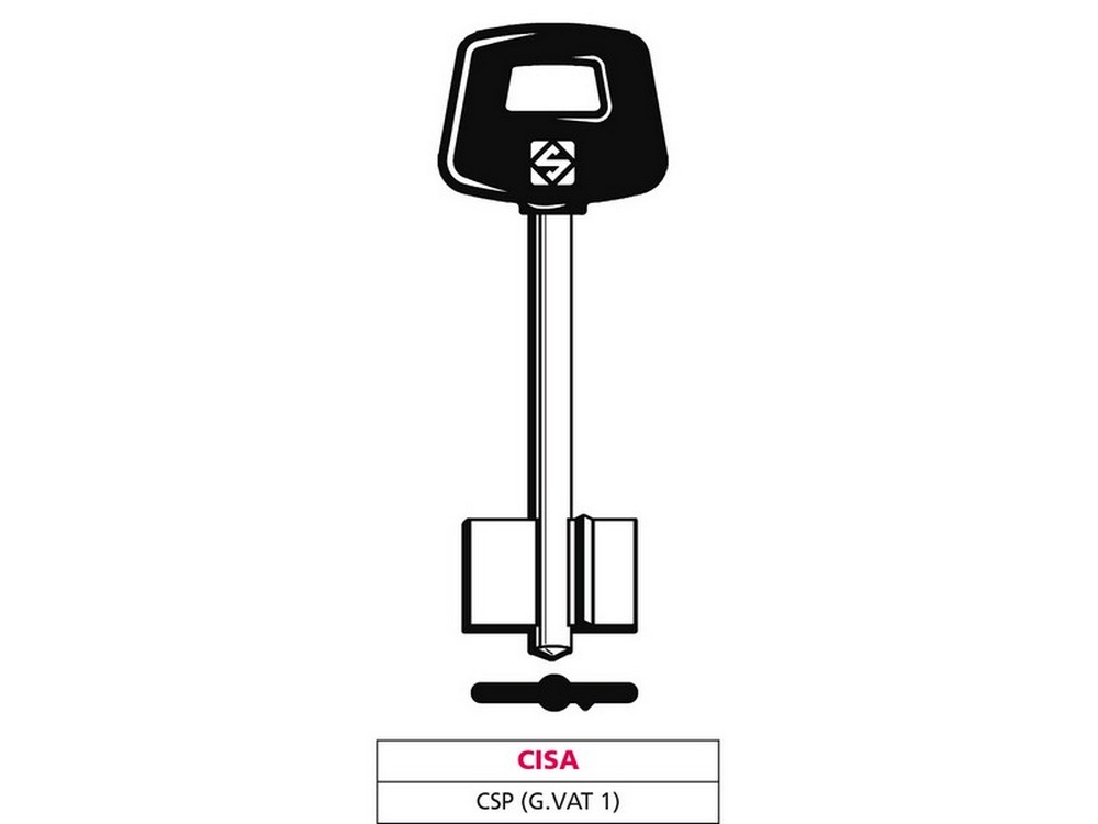 Silca CHIAVE A DOPPIA MAPPA CSP (G. VAT 1) CISA 