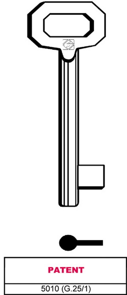 Silca CHIAVE A MAPPA 5010 (G. VAZ 1) PATENT