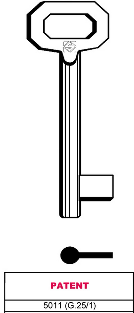 Silca CHIAVE A MAPPA 5011 (G. VAZ 1) PATENT