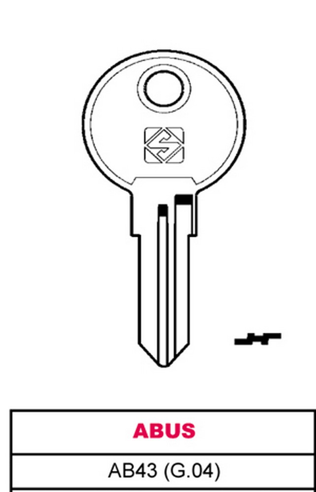 Silca CHIAVE ASC AB43 (G. VAE 0) ABUS