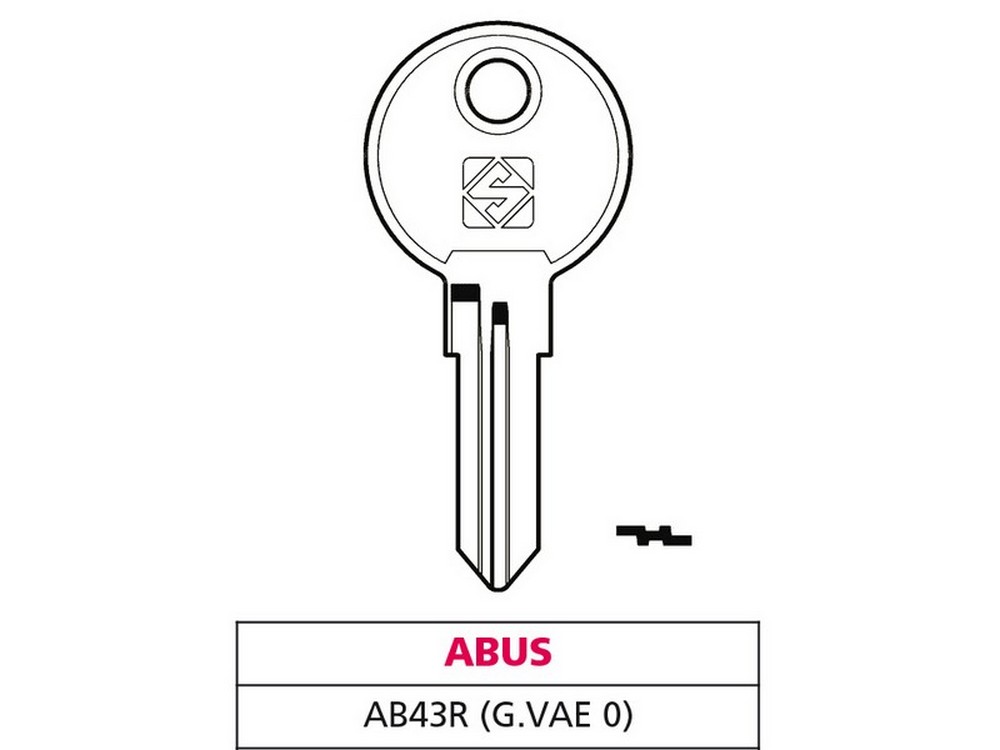 Silca CHIAVE ASC AB43R (G. VAE 0) ABUS
