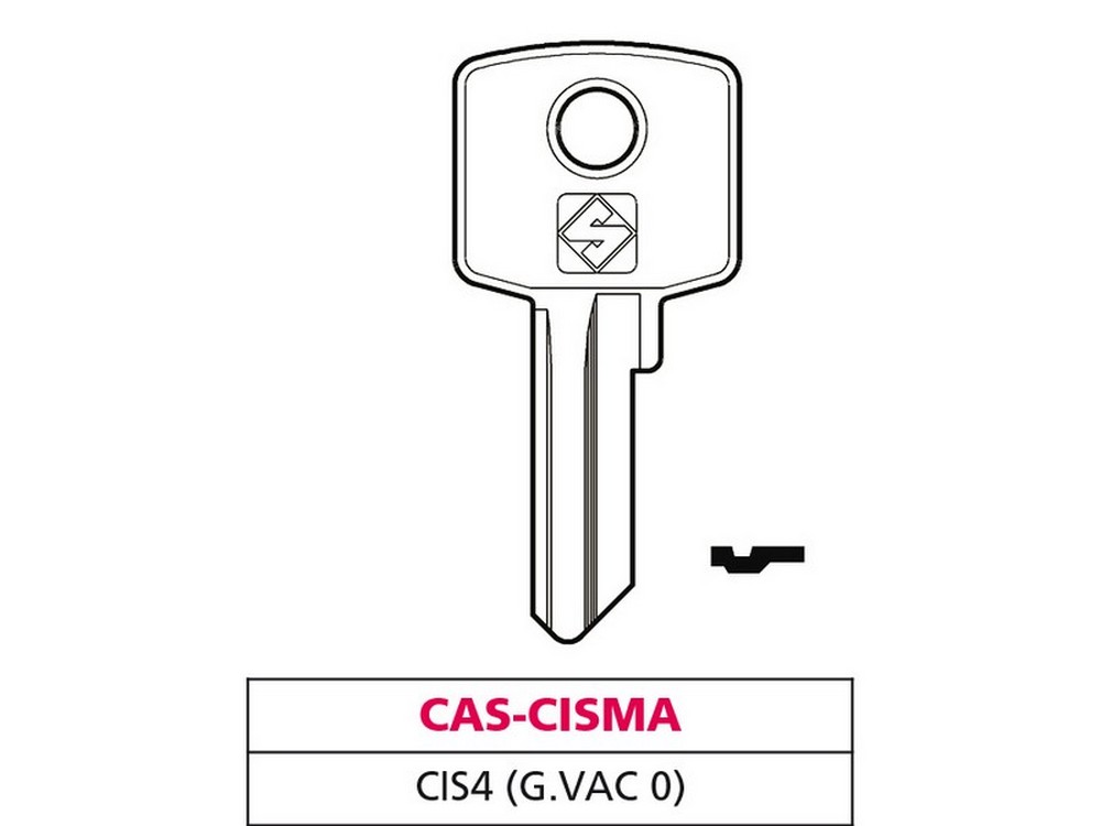 Silca CHIAVE ASC CIS4 (G. VAC 0) CAS-CISMA