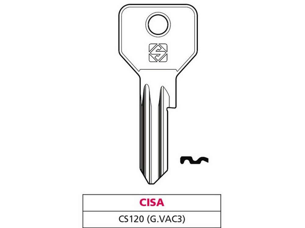 Silca CHIAVE ASC CS120 (G. VAC 3) CISA