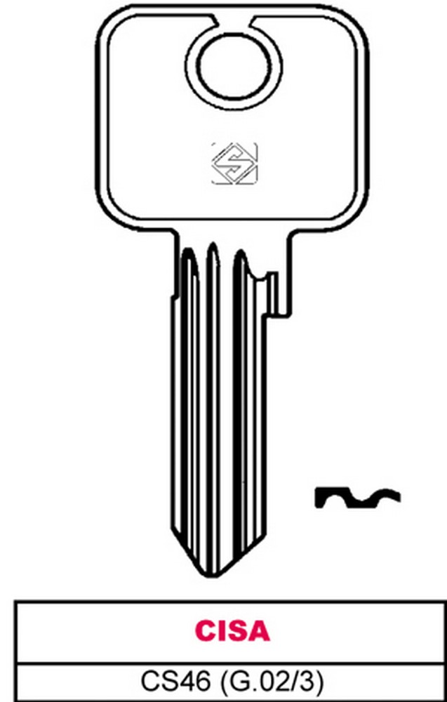 Silca CHIAVE ASC CS46 (G.VAC 3) CISA