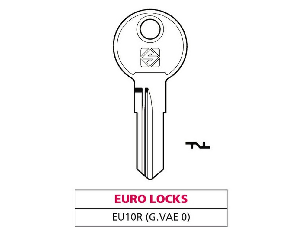 Silca CHIAVE ASC EU10R (G. VAE 0) EURO LOCKS