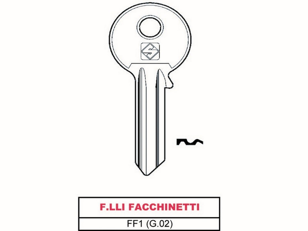 Silca CHIAVE ASC FF1 (G.VAC 0) F.LLI FACCHINETTI