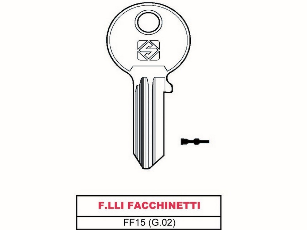 Silca CHIAVE ASC FF15 (G.VAC 0) F.LLI FACCHINETTI