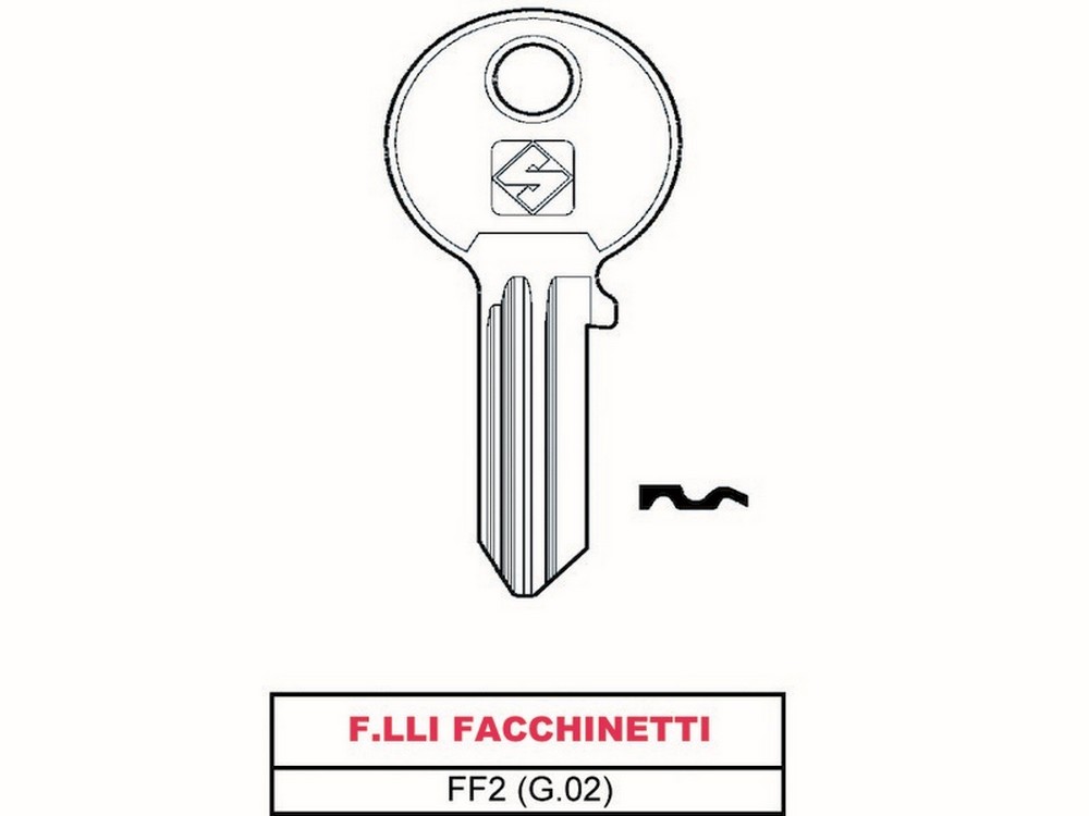 Silca CHIAVE ASC FF2 (G.VAC 0) F.LLI FACCHINETTI