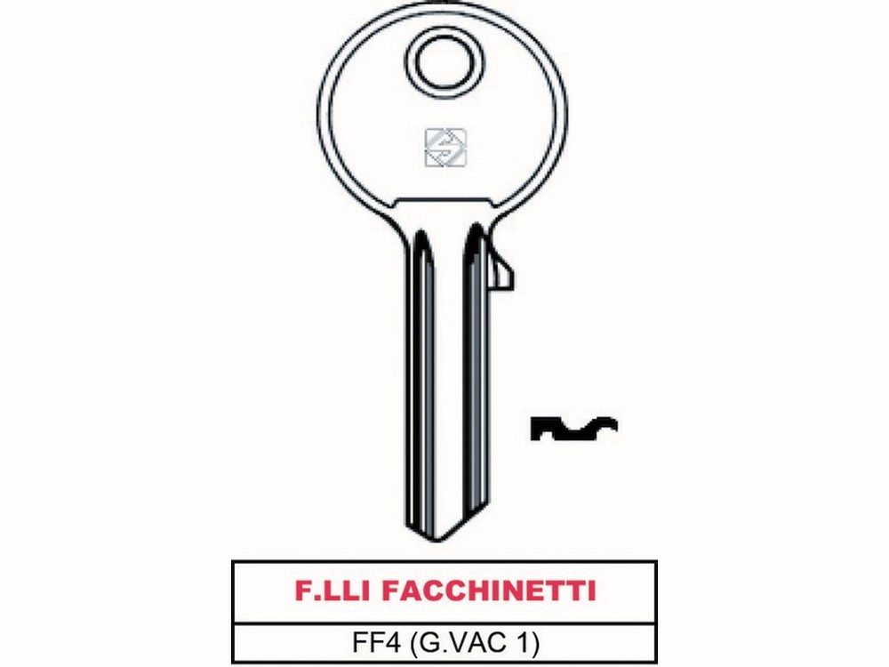 Silca CHIAVE ASC FF4 (G.VAC 1) F.LLI FACCHINETTI