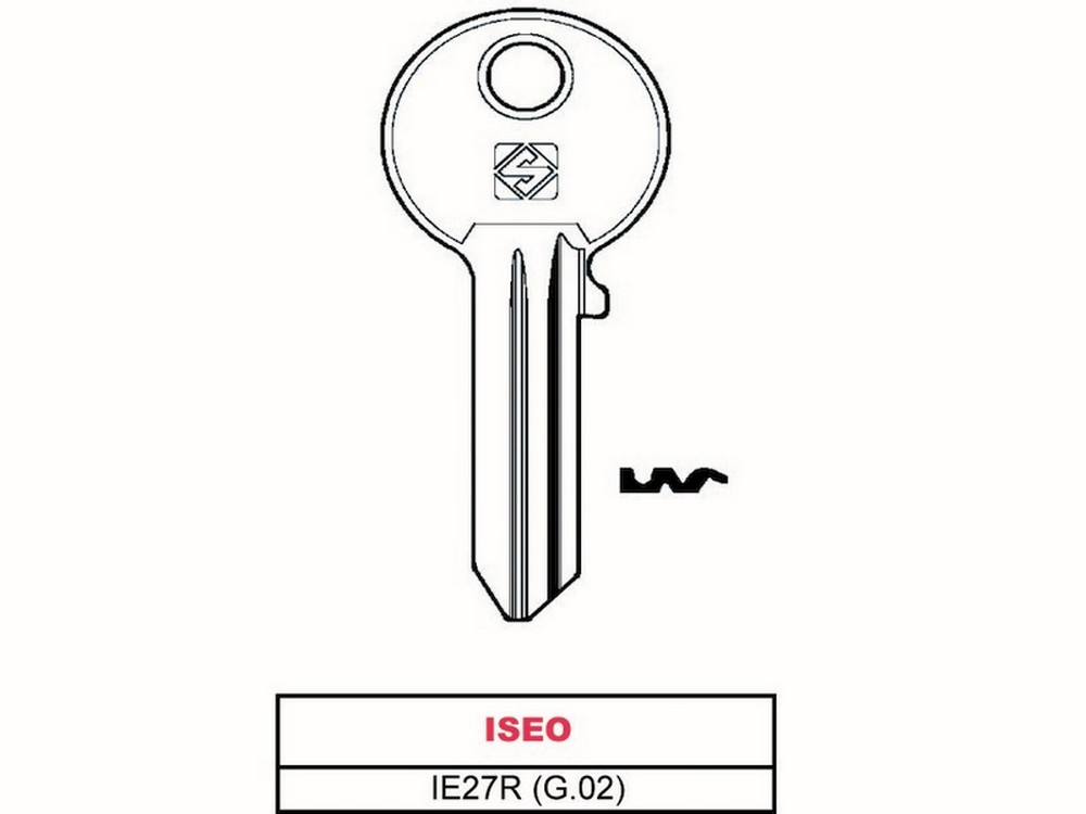 Silca CHIAVE ASC IE27R (G.VAC 0) ISEO