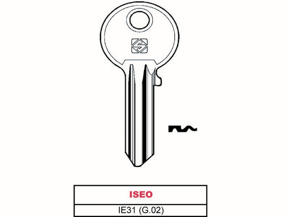 Silca CHIAVE ASC IE31 (G.VAC 2) ISEO