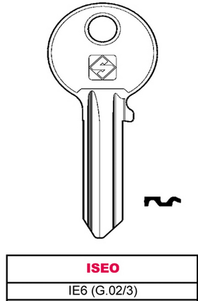 Silca CHIAVE ASC IE6 (G.VAC 3) ISEO