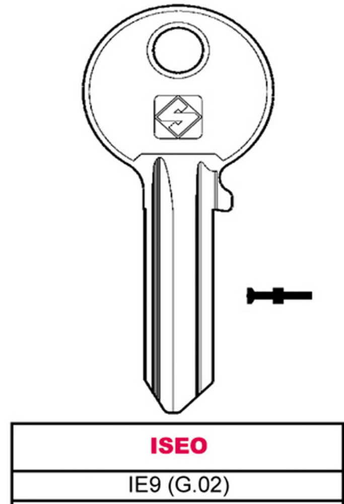 Silca CHIAVE ASC IE9 (G.VAC 0) ISEO