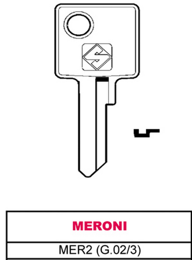 Silca CHIAVE ASC MER2 (G.VAC 3) MERONI