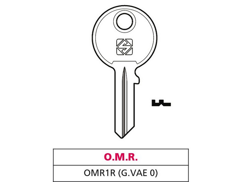 Silca CHIAVE ASC OMR1R (G. VAC 0) O.M.R.