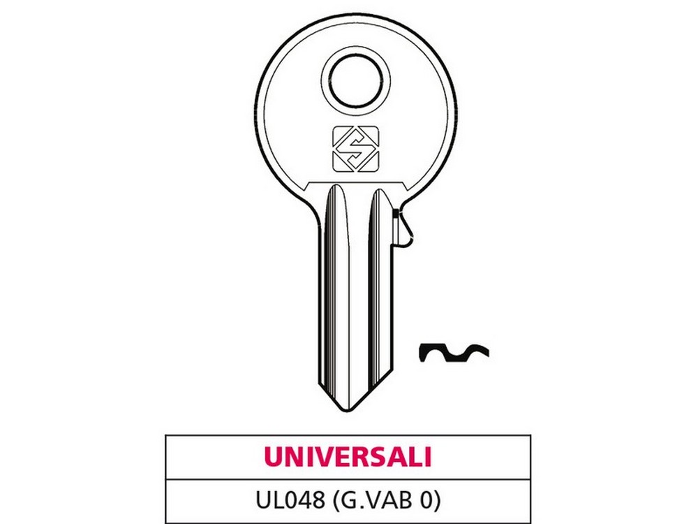 Silca CHIAVE ASC UL048 (G. VAB 0) UNIVERSALE