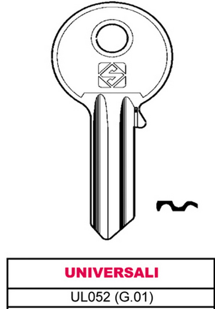 Silca CHIAVE ASC UL052 (G.VAB 0) UNIVERSALE