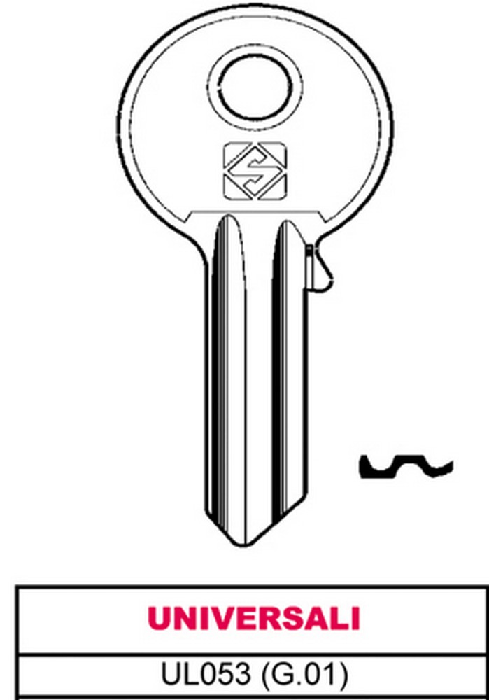 Silca CHIAVE ASC UL053 (G.VAB 0) UNIVERSALE