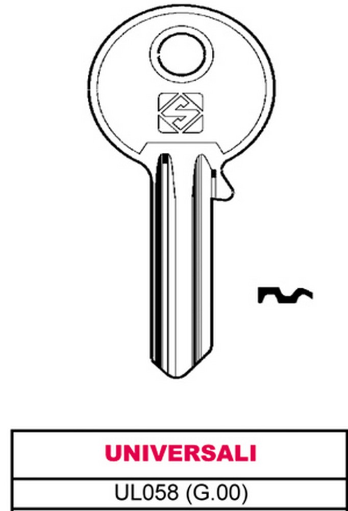 Silca CHIAVE ASC UL058 (G.VAB 0) UNIVERSALE