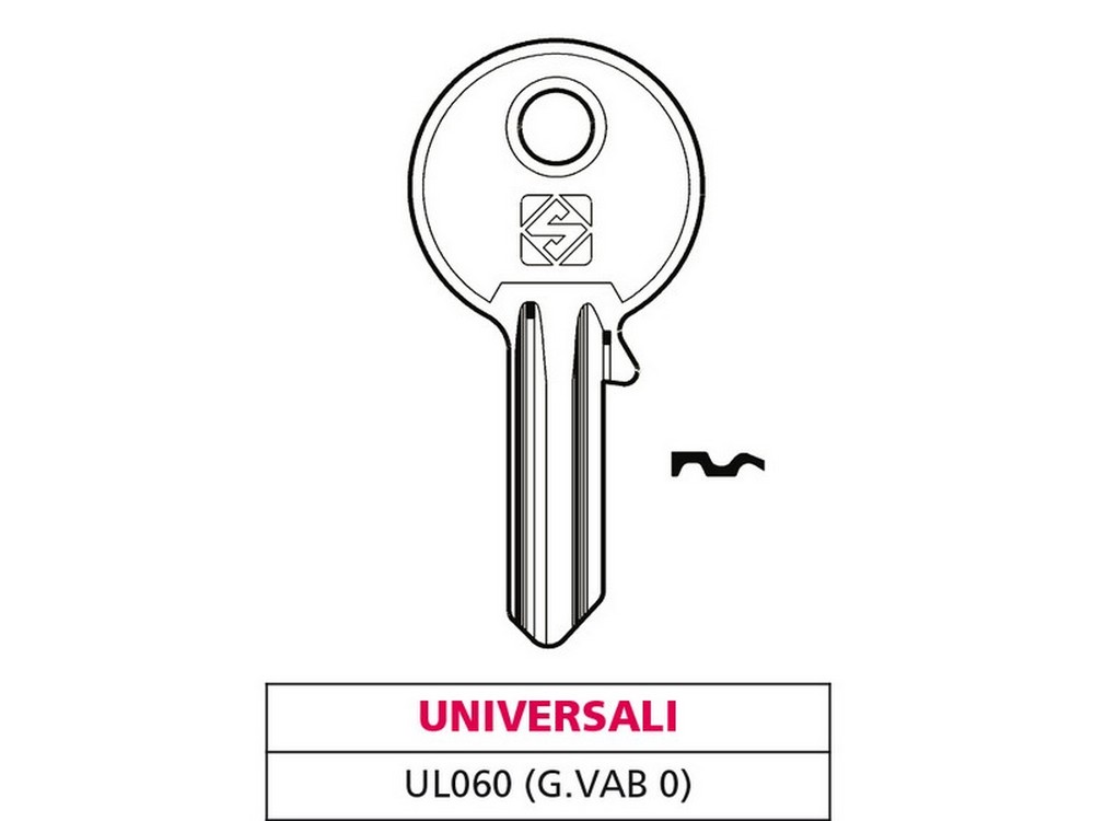 Silca CHIAVE ASC UL060 (G. VAB 0) UNIVERSALE