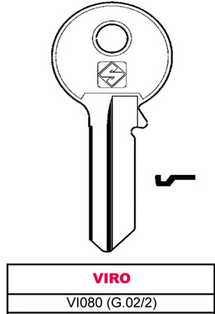 Silca CHIAVE ASC VI080 (G.VAC 2) VIRO