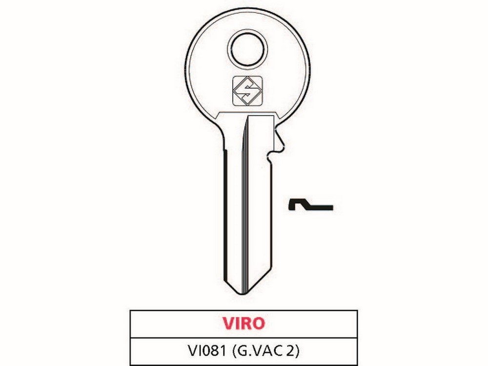 Silca CHIAVE ASC VI081 (G. VAC 2) VIRO