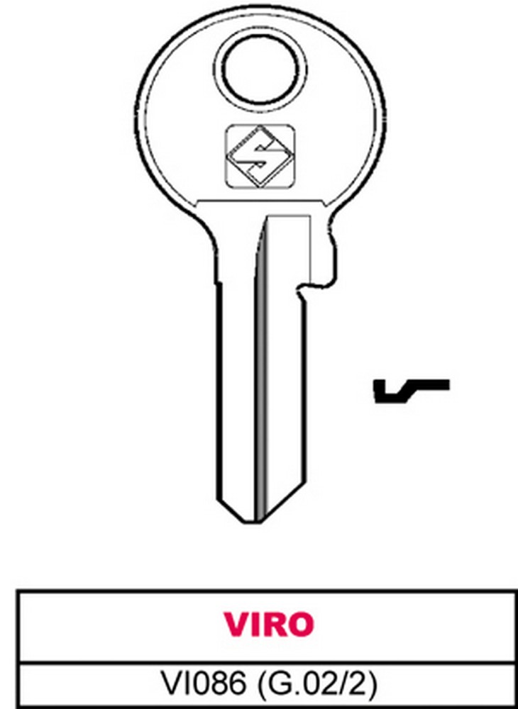 Silca CHIAVE ASC VI086 (G.VAC 2) VIRO