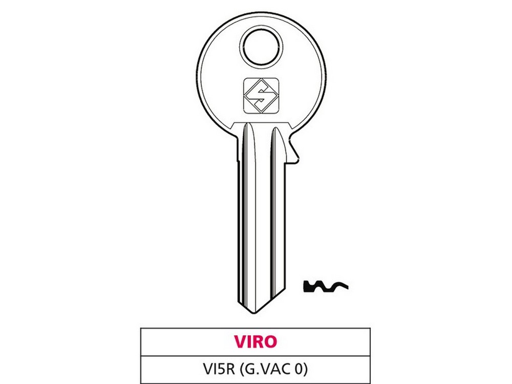Silca CHIAVE ASC VI5R (G. VAC 0) VIRO